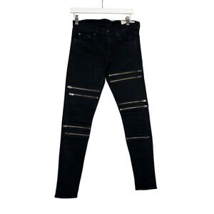 Rag & Bone Black Zipper Skinny Jeans Size 26